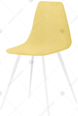 yellow chair PNG, SVG
