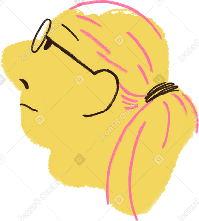 man with glasses PNG、SVG