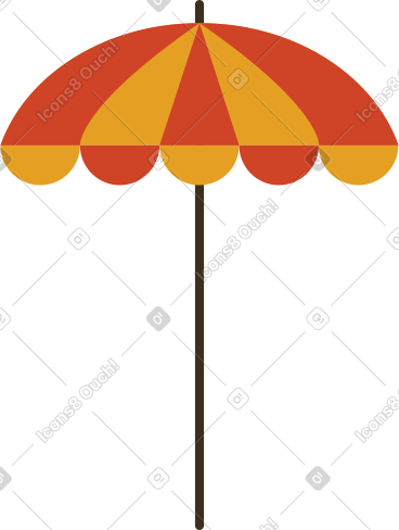 Beach umbrella PNG, SVG