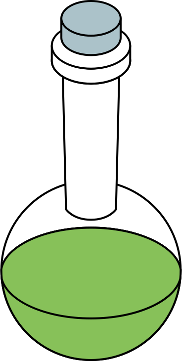 Rundkolben mit flüssigkeit PNG, SVG