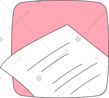 Document sheet on a square background PNG, SVG