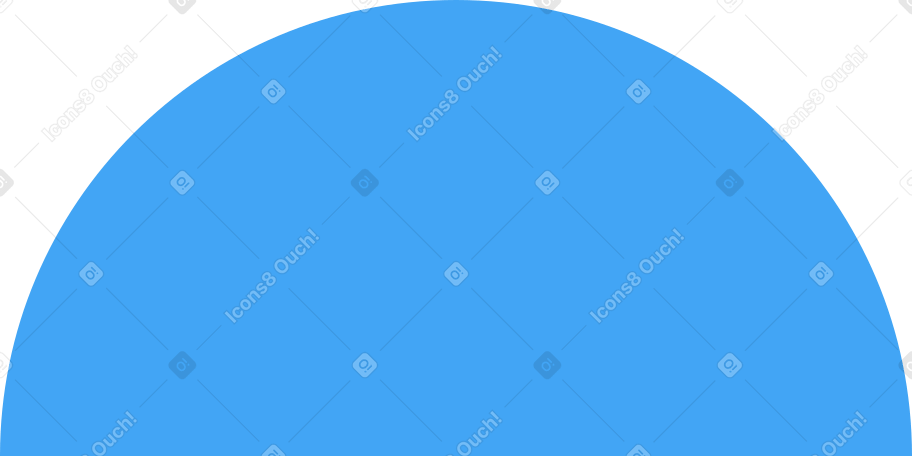 semicircle blue Illustration in PNG, SVG
