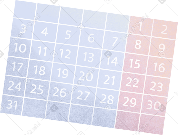 calendar sheet PNG, SVG