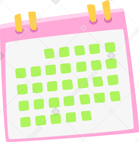 ピンクのカレンダー PNG、SVG