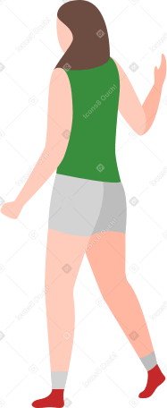 woman opening Illustration in PNG, SVG