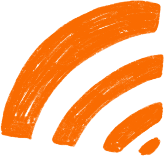 Orangefarbenes symbol für kontaktloses bezahlen PNG, SVG