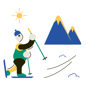 Ski alpin PNG, SVG