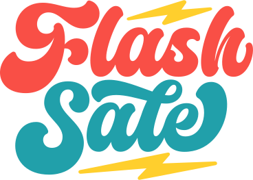 lettering flash sale PNG, SVG