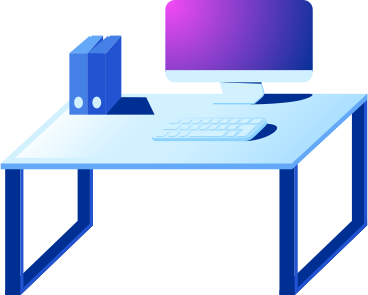 office computer table withfolders PNG, SVG