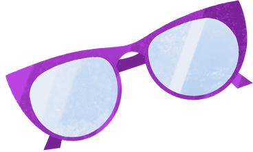 purple glasses PNG, SVG