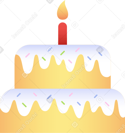torta di compleanno PNG, SVG
