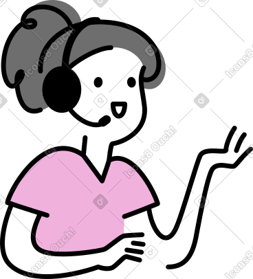 女性客服人员 PNG, SVG