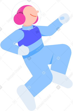 mujer astronauta PNG, SVG