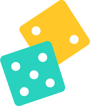 dice yellow green PNG, SVG