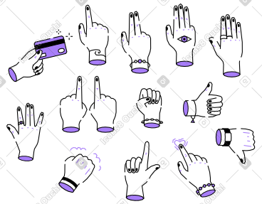 Amethyst Style Vector Illustrations in PNG and SVG