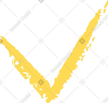 Yellow checkmark PNG, SVG