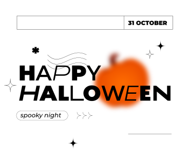 text fröhliches halloween-plakat PNG, SVG