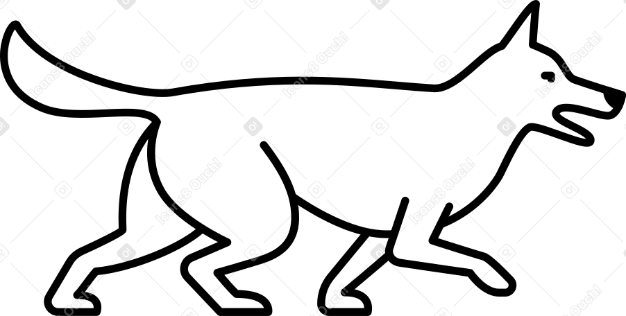 shepherd dog Illustration in PNG, SVG