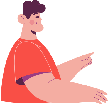 man points to something with his finger PNG, SVG