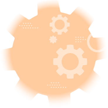round background with gears PNG, SVG