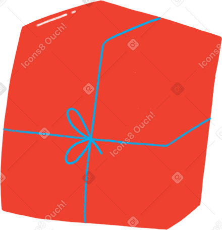 red gift box PNG, SVG