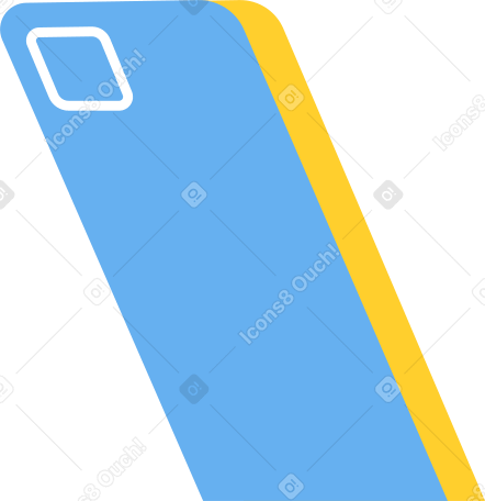 blue smartphone PNG, SVG