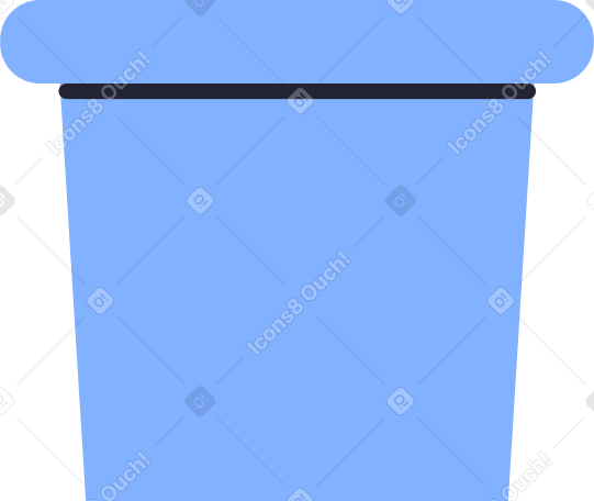 花盆蓝色 PNG, SVG