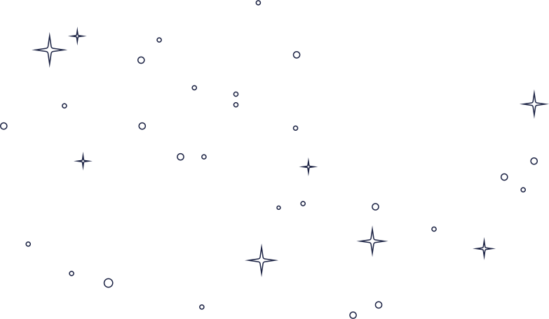 stars and bubbles line Illustration in PNG, SVG