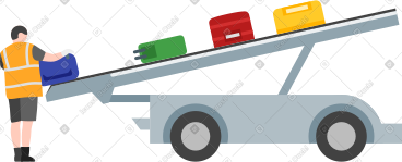 Baggage loader PNG, SVG