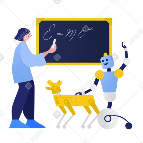 Machine learning Illustration in PNG, SVG