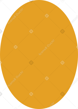 orange ellipse PNG, SVG