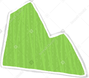 small green mountains PNG、SVG