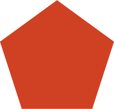 Red pentagon PNG, SVG