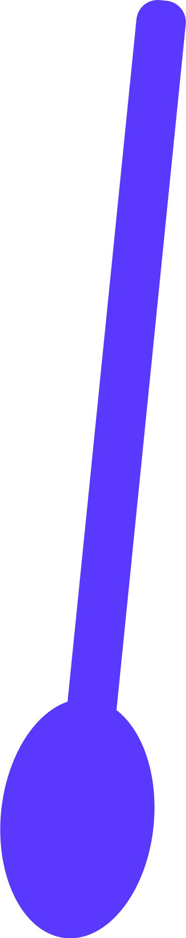cuchara azul PNG, SVG