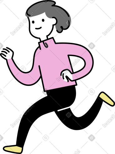 奔跑的女人 PNG, SVG