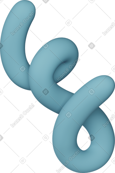 Abstract twisted line PNG, SVG