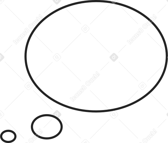 Пустой круглый пузырь речи в PNG, SVG