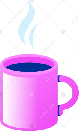 hot coffee mug Illustration in PNG, SVG