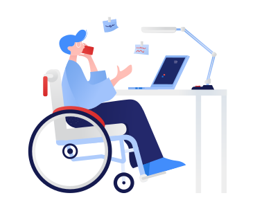 Disabled person PNG, SVG