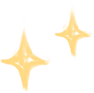 two yellow stars PNG, SVG