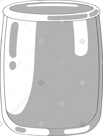 empty glass cup Illustration in PNG, SVG