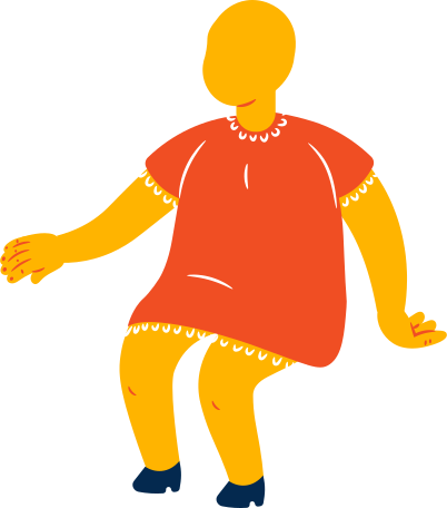 chubby girl sitting Illustration in PNG, SVG