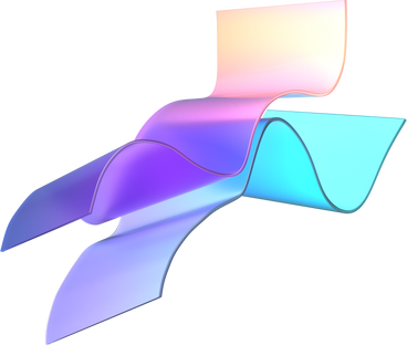 interplay of gradient ribbons PNG, SVG