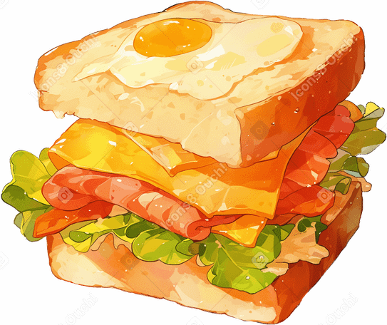 Бутерброд в PNG, SVG