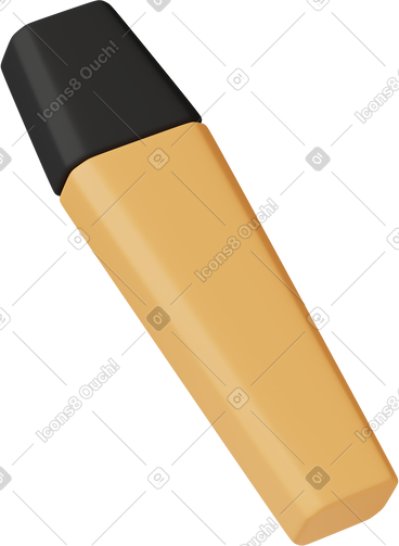 Yellow marker pen PNG, SVG