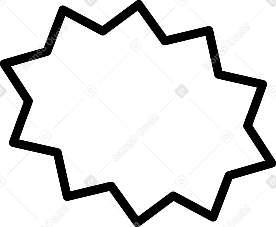 Остроугольный речевой пузырь в PNG, SVG