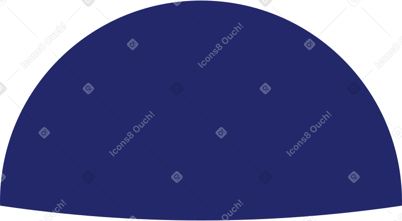 semicircle dark blue Illustration in PNG, SVG