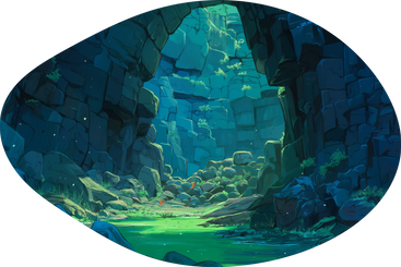 Sea cave background PNG, SVG