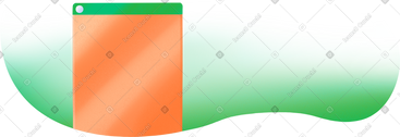 Small browser window on green background PNG, SVG