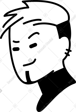 染发男人头像 PNG, SVG